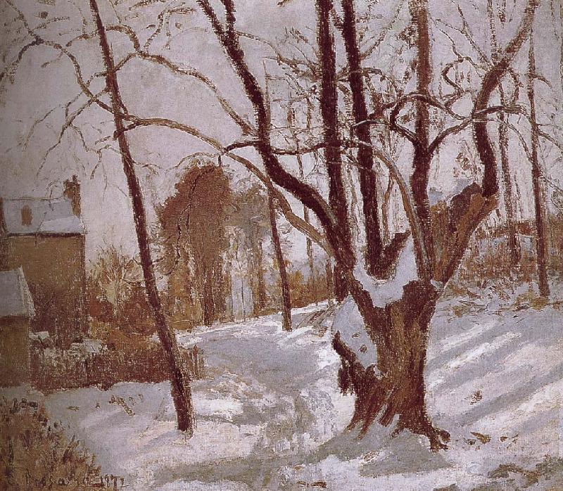 Road Vehe s peaceful road, Camille Pissarro